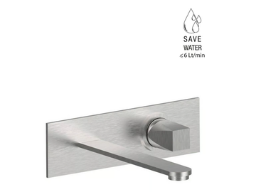 ALINE 49548 - Wall-mounted stainless steel washbasin mixer without waste by Rubinetterie Frattini - view 3